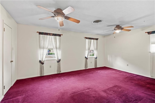 213 N Jayson Dr, Slidell, LA 70458 - unfurnished room featuring ceiling fan, baseboards, and carpet
