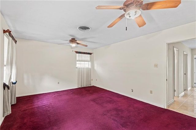 213 N Jayson Dr, Slidell, LA 70458 - unfurnished room with ceiling fan, baseboards, and carpet flooring