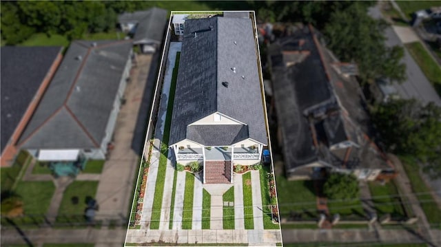 2828 Mistletoe St, New Orleans, LA 70118 - aerial view of property and surrounding area