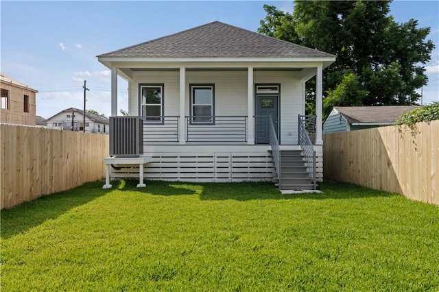 3414 Monroe St, New Orleans, LA 70118 - view of front of property featuring roof with shingles and covered porch