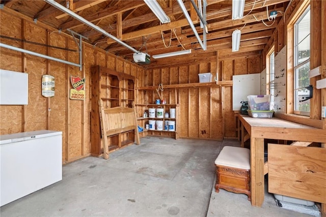 15 Forstall Ave, Kenner, LA 70065 - below grade area with fridge and a garage