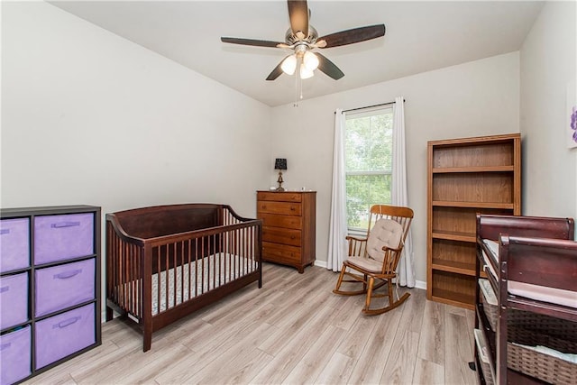 40262 Sedgwick Ln, Ponchatoula, LA 70454 - bedroom with light wood-style floors and a ceiling fan