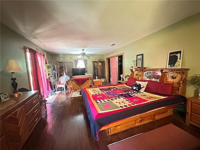 30010 River Rd, Mount Hermon, LA 70450 - bedroom featuring dark wood-type flooring