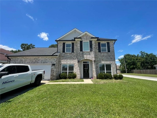 2133 Wellington Ln, Slidell, LA 70461 - view of front of property with brick siding, a garage, and driveway