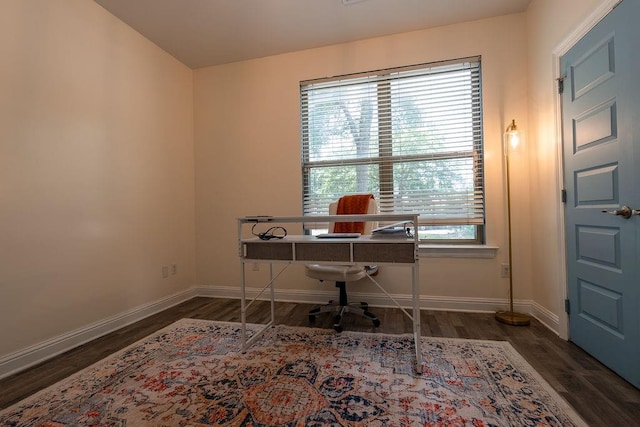 136 Oak Leaf Dr, Slidell, LA 70461 - office featuring wood finished floors and baseboards