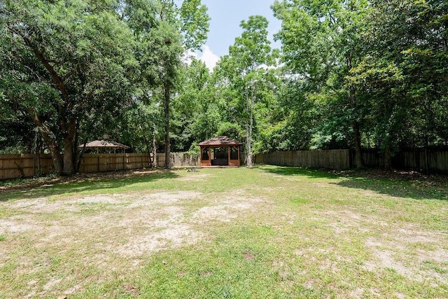 136 Oak Leaf Dr, Slidell, LA 70461 - view of yard featuring a gazebo