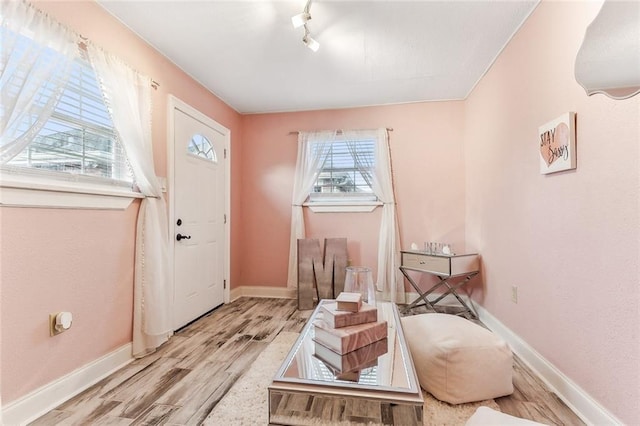 3525 Van Cleave Dr, Meraux, LA 70075 - entrance foyer featuring light wood-type flooring and baseboards