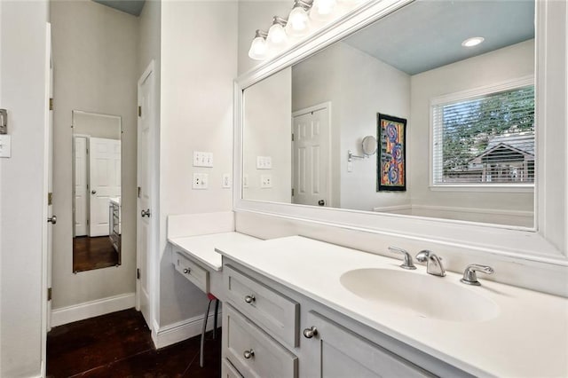 234 Blue Crane 1 Dr, Slidell, LA 70461 - bathroom featuring vanity and baseboards