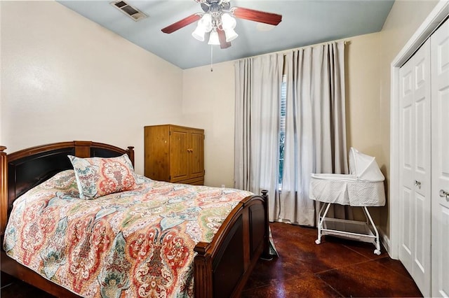 234 Blue Crane 1 Dr, Slidell, LA 70461 - bedroom with a closet and ceiling fan
