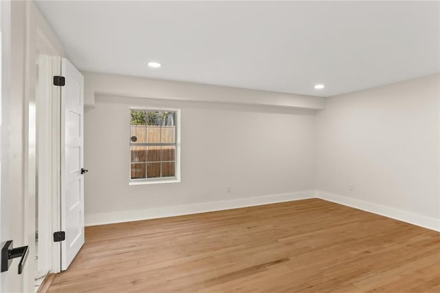 2526 Metairie Rd, Metairie, LA 70001 - empty room with light wood-type flooring, baseboards, and recessed lighting