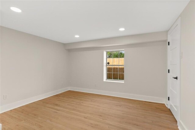 2526 Metairie Rd, Metairie, LA 70001 - unfurnished room with light wood-style flooring, recessed lighting, and baseboards