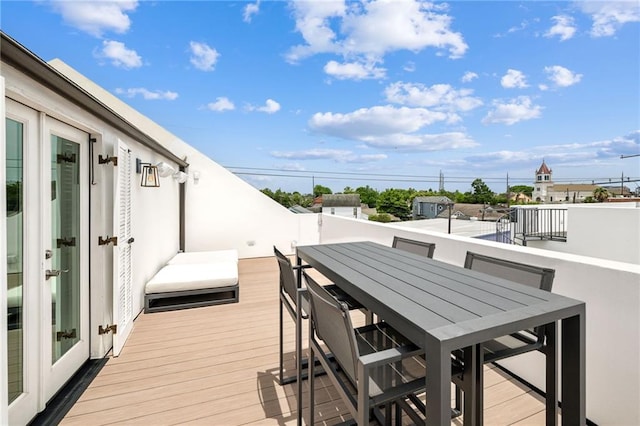 2538 N Rampart St, New Orleans, LA 70117 - wooden deck featuring outdoor dining area