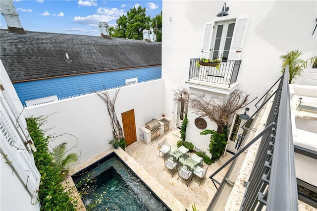 2538 N Rampart St, New Orleans, LA 70117 - view of pool with a fenced backyard and french doors