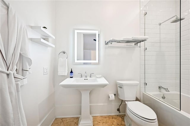 2538 N Rampart St, New Orleans, LA 70117 - bathroom featuring shower / washtub combination and toilet