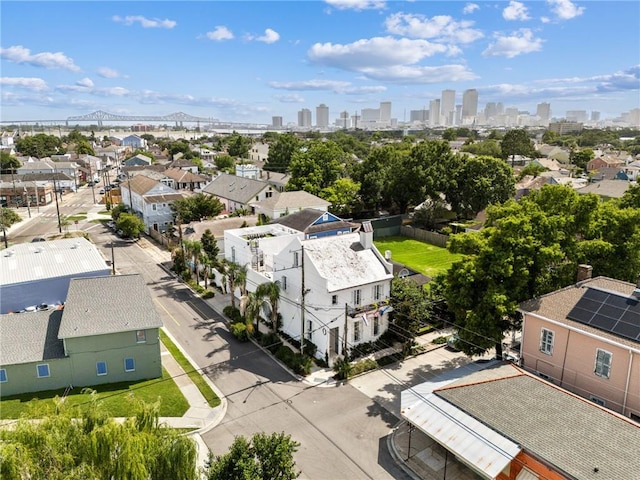 2538 N Rampart St, New Orleans, LA 70117 - aerial view of residential area featuring city skyline