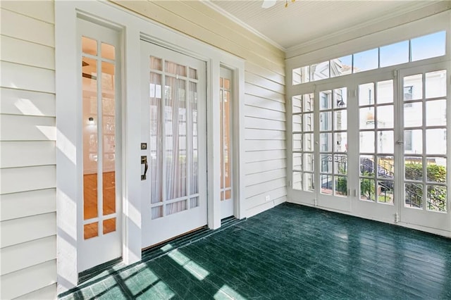5524 S Galvez St, New Orleans, LA 70125 - unfurnished sunroom with french doors