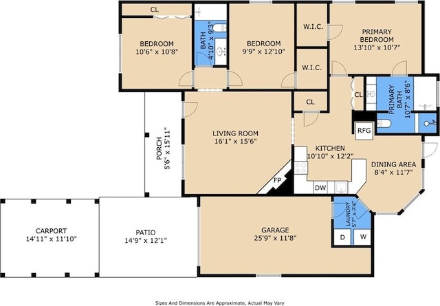 1105 Forest Ln, Mandeville, LA 70448 - floor plan / room layout