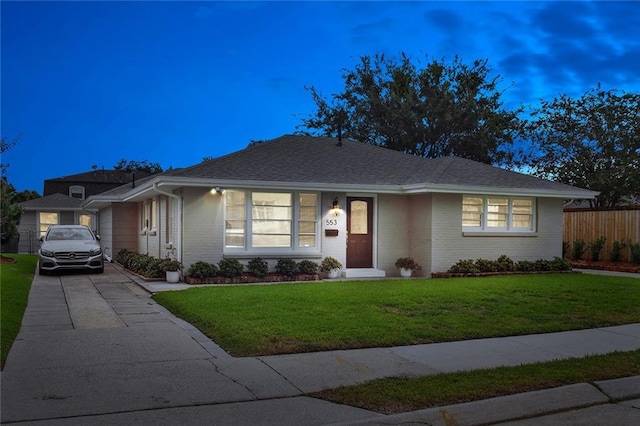 553 Crystal St, New Orleans, LA 70124 - ranch-style house featuring brick siding and concrete driveway