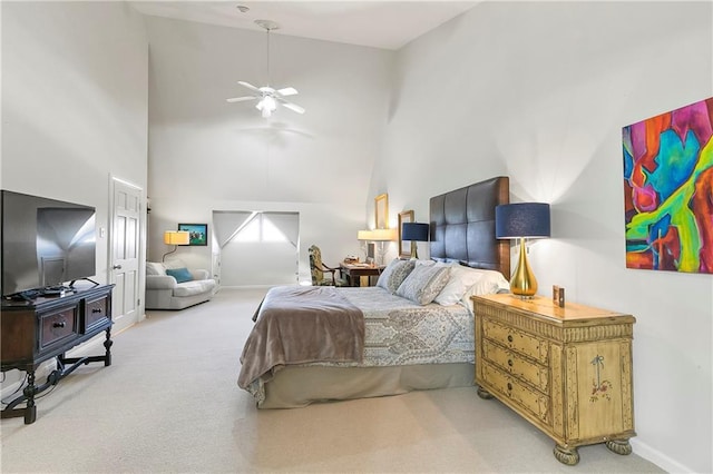7300 Lakeshore Dr Unit 4, New Orleans, LA 70124 - bedroom featuring carpet floors, a towering ceiling, and baseboards