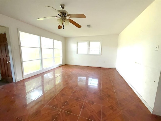 131 Celia Dr, Luling, LA 70070 - empty room featuring a ceiling fan and baseboards