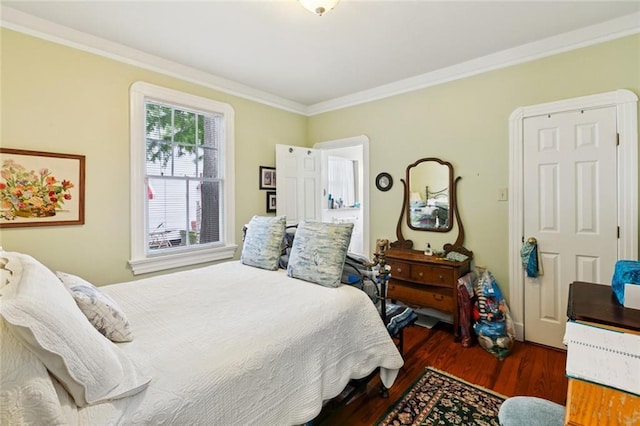 360 Vinet Ave, Jefferson, LA 70121 - bedroom with wood finished floors and crown molding