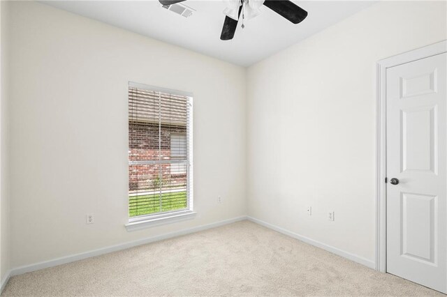3346 Southlake Ave, Baton Rouge, LA 70818 - carpeted spare room featuring baseboards and ceiling fan