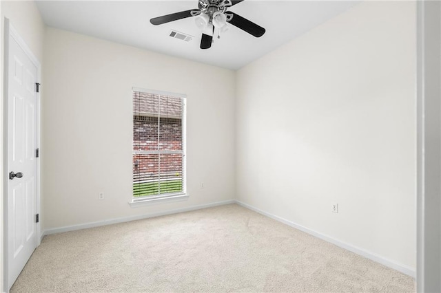 3346 Southlake Ave, Baton Rouge, LA 70818 - empty room with light colored carpet, baseboards, and ceiling fan