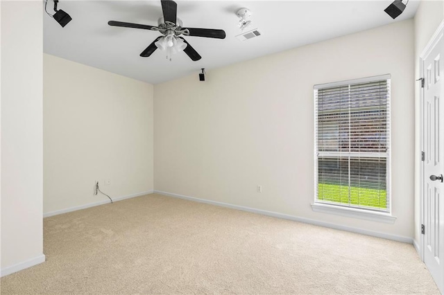 3346 Southlake Ave, Baton Rouge, LA 70818 - unfurnished room featuring light colored carpet, baseboards, and ceiling fan