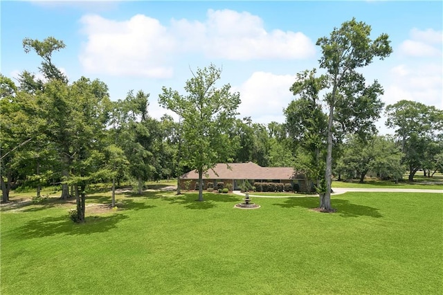 2018 Old River Rd, Slidell, LA 70461 - view of community with a yard and view of wooded area