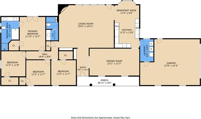 2018 Old River Rd, Slidell, LA 70461 - property floor plan