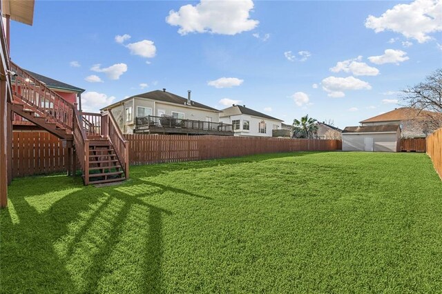 5175 Westgrove Park, New Orleans, LA 70131 - view of yard with stairs