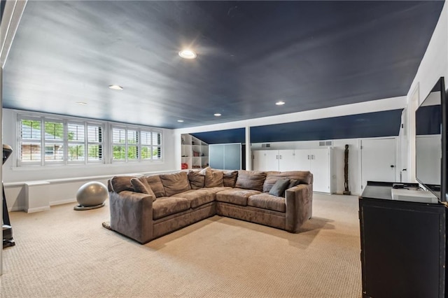 788 Amethyst St, New Orleans, LA 70124 - living room featuring light colored carpet and recessed lighting