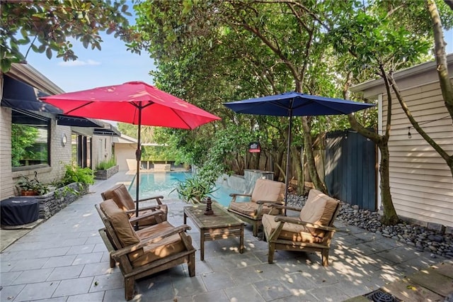 788 Amethyst St, New Orleans, LA 70124 - view of patio with outdoor lounge area