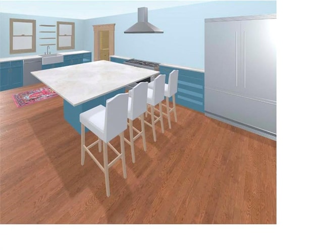 4017 Elba St, New Orleans, LA 70125 - dining room featuring light wood-type flooring