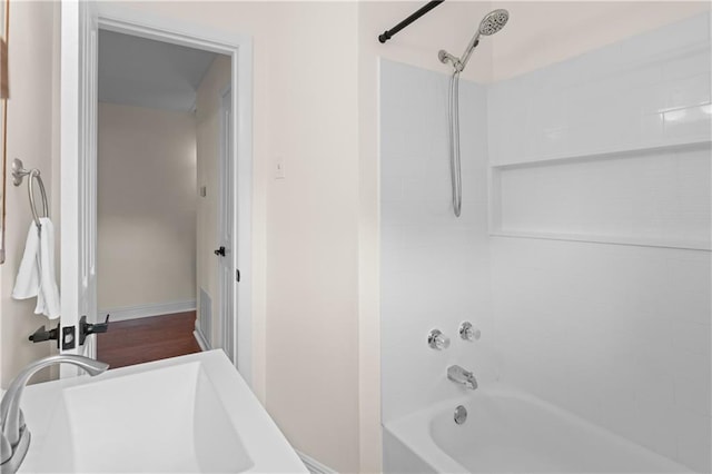 6416 Nora St, Metairie, LA 70003 - full bath with  shower combination and baseboards