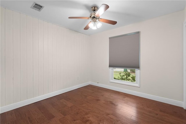6416 Nora St, Metairie, LA 70003 - empty room featuring wood finished floors and a ceiling fan