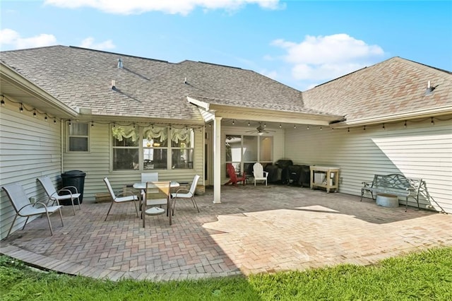 1061 Tallow Tree Dr, Mandeville, LA 70448 - view of patio / terrace featuring ceiling fan and outdoor dining area