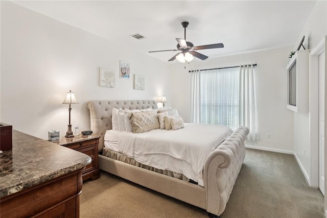728 Fairfield Loop, Slidell, LA 70458 - carpeted bedroom with baseboards and a ceiling fan