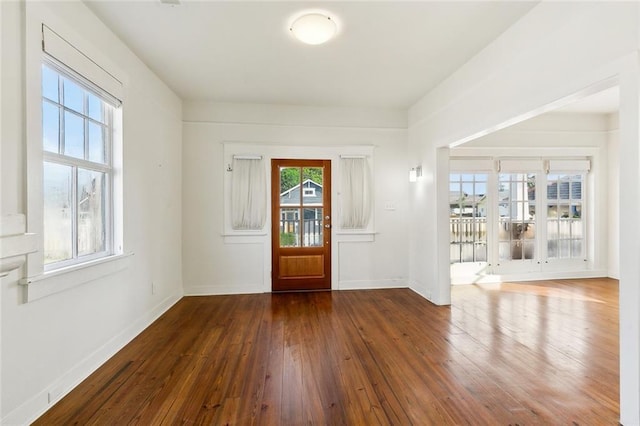 3019 Burdette St, New Orleans, LA 70125 - foyer entrance with hardwood / wood-style flooring and baseboards
