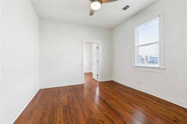 3019 Burdette St, New Orleans, LA 70125 - unfurnished room featuring a ceiling fan, baseboards, and hardwood / wood-style floors