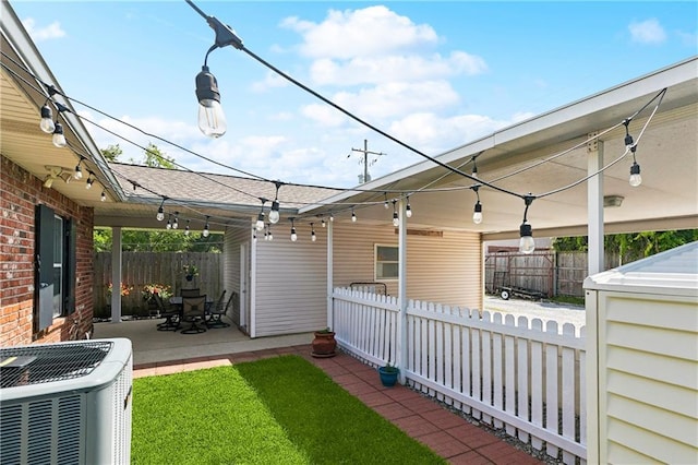5714 Vicksburg St, New Orleans, LA 70124 - view of patio with central air condition unit