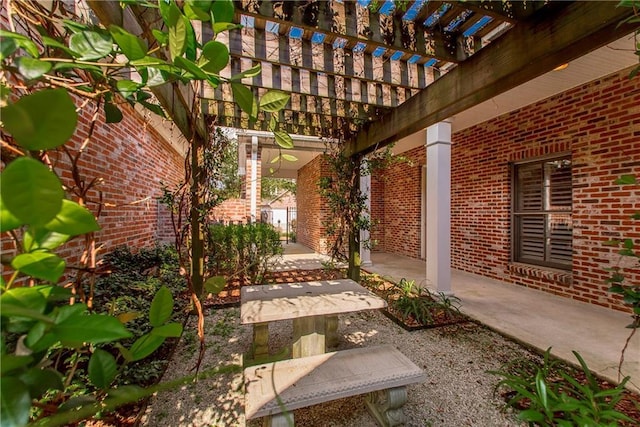 23783 Monarch Pt, Springfield, LA 70462 - view of patio / terrace with a pergola