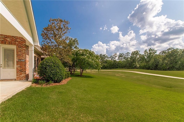 23783 Monarch Pt, Springfield, LA 70462 - view of green lawn with view of scattered trees and golf course view