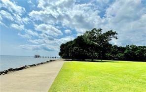110 Mulberry Ave, Mandeville, LA 70448 - view of community with a water view and a lawn