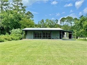 110 Mulberry Ave, Mandeville, LA 70448 - back of property with an outdoor structure