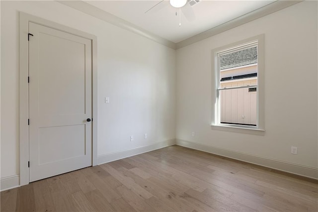 391 Rue Charlotte St, Madisonville, LA 70447 - empty room featuring wood finished floors and a ceiling fan
