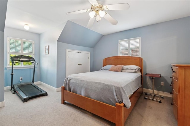 6661 Colbert St, New Orleans, LA 70124 - bedroom featuring multiple windows, carpet floors, and a ceiling fan