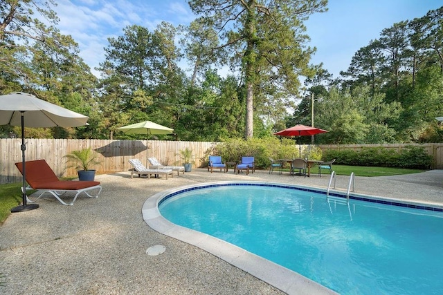 1012 W 11th Ave, Covington, LA 70433 - view of pool with a patio area and a fenced backyard
