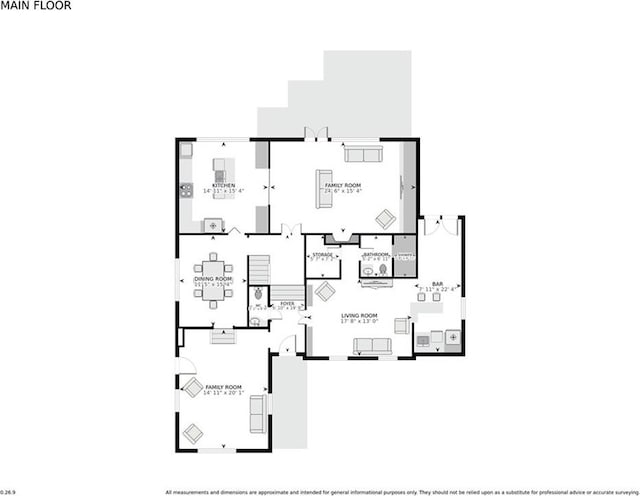 43 Farnham Pl, Metairie, LA 70005 - property floor plan