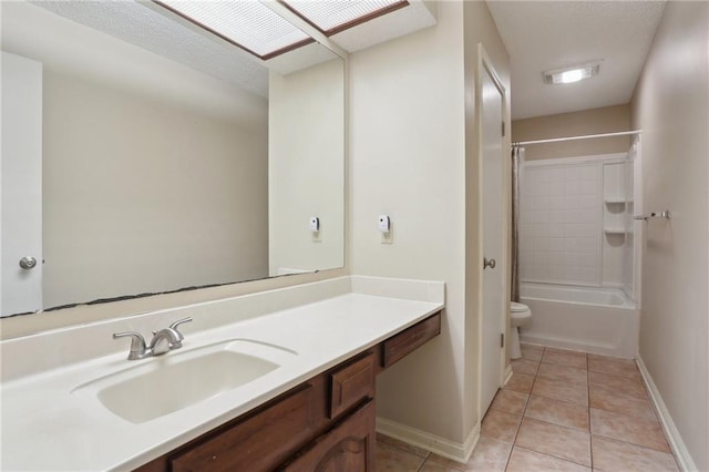 111 Thatcher Dr, Slidell, LA 70461 - full bath with vanity, tile patterned floors, baseboards, bathtub / shower combination, and toilet